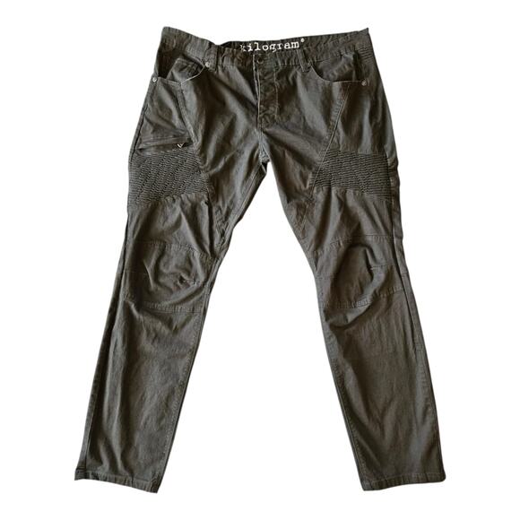 Kilogram Men’s Gray Paints Moto Jeans SZ42 X 30 - Picture 1 of 7